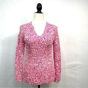Aeropostale Hot Pink Speckled Wool Knit Sweater Size XS